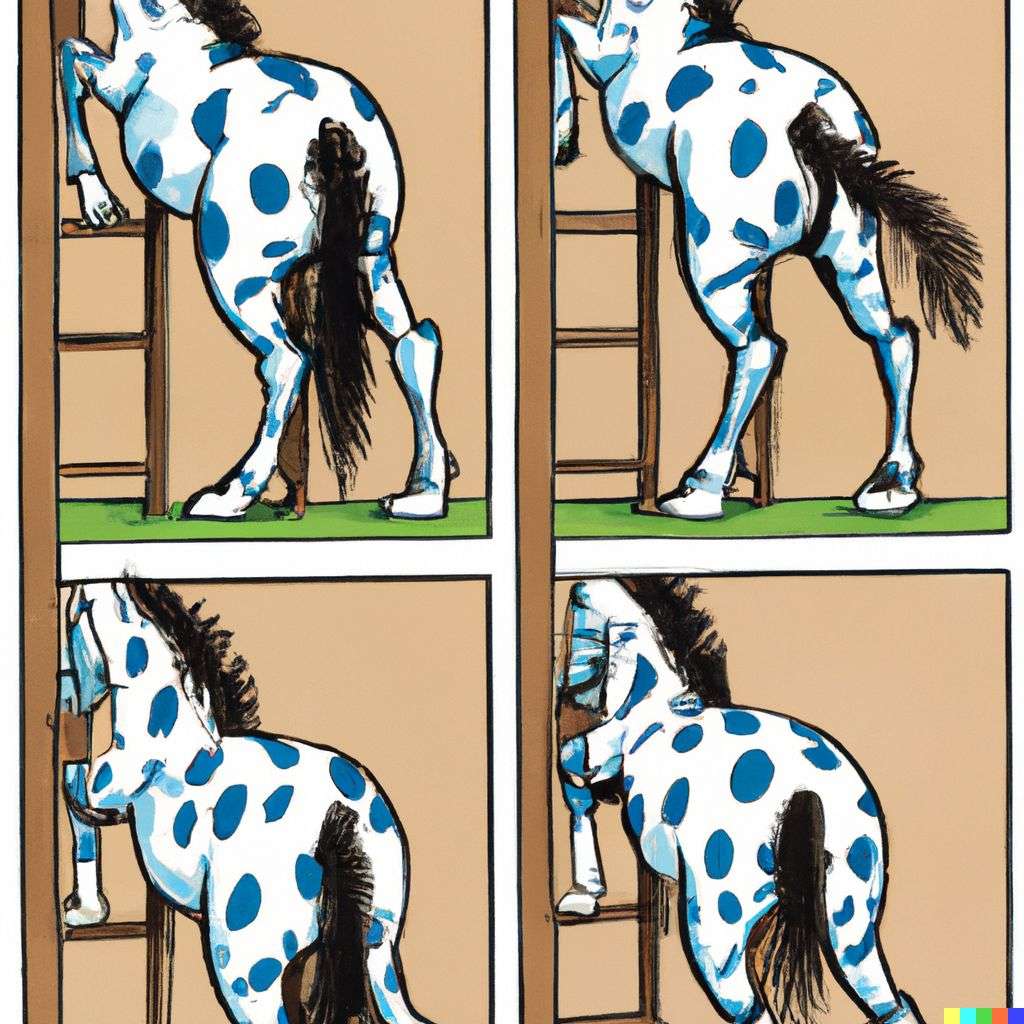 a horse, classic comic strip